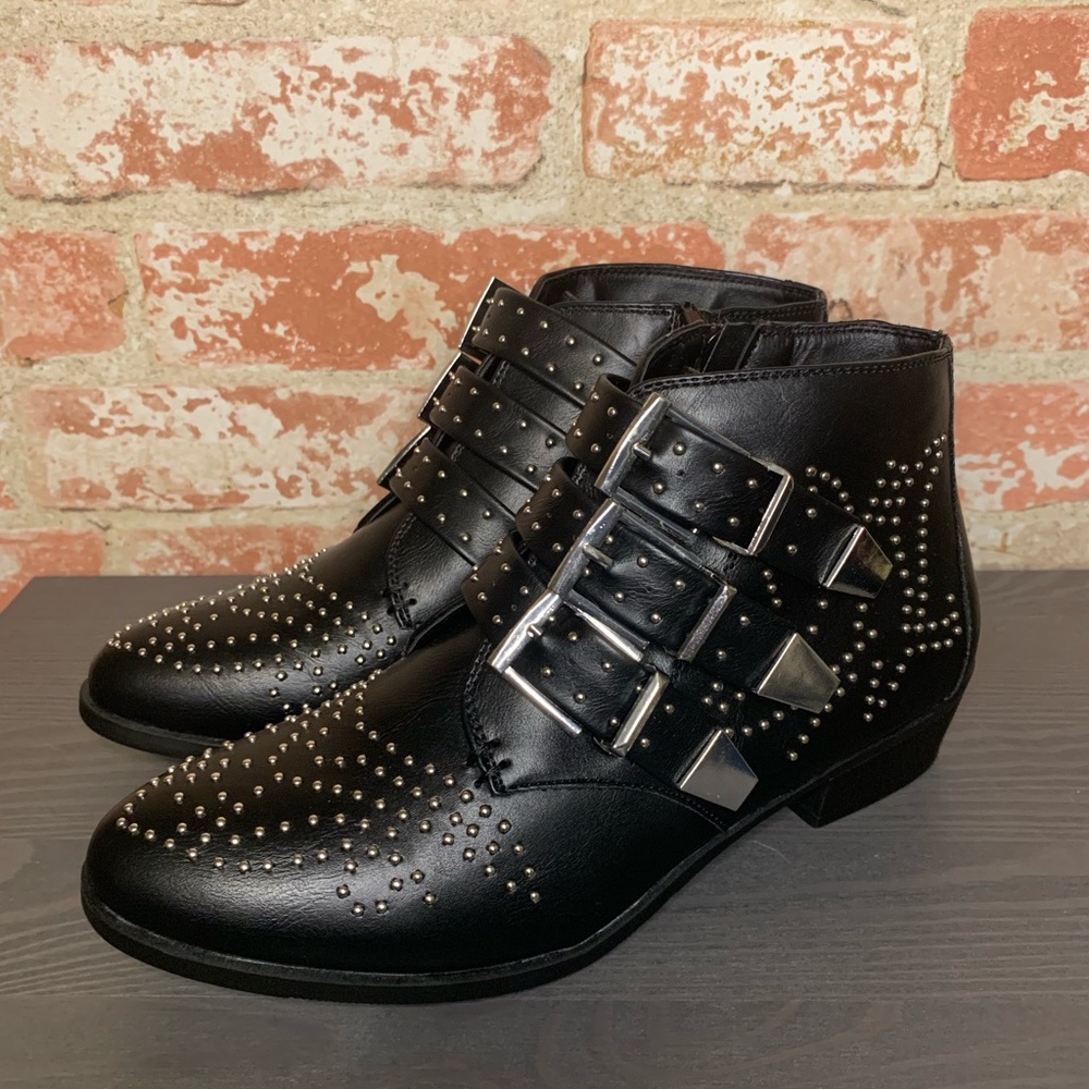 Nasty Gal Studded Ankle Boots